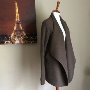 VINCE 🤗 Open Cardigan Drape Wool Knit Sweater